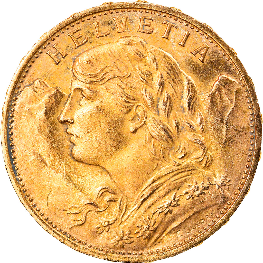 Moneda, Suiza, 20 Francs, 1930, Bern, EBC, Oro, KM:35.1