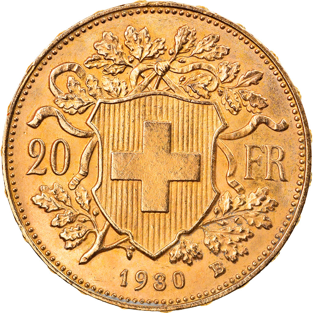 Moneda, Suiza, 20 Francs, 1930, Bern, EBC, Oro, KM:35.1