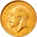 Moeda, África do Sul, George V, Sovereign, 1927, Pretoria, AU(55-58), Dourado