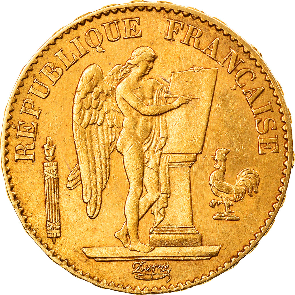 Monnaie, France, Génie, 20 Francs, 1877, Paris, TTB, Or, Gadoury:1063, KM:825