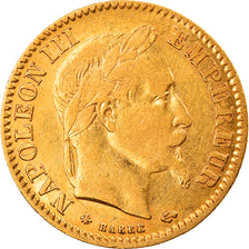 Coin, France, Napoleon III, 10 Francs, 1865, Paris, EF(40-45), Gold, KM:800.1