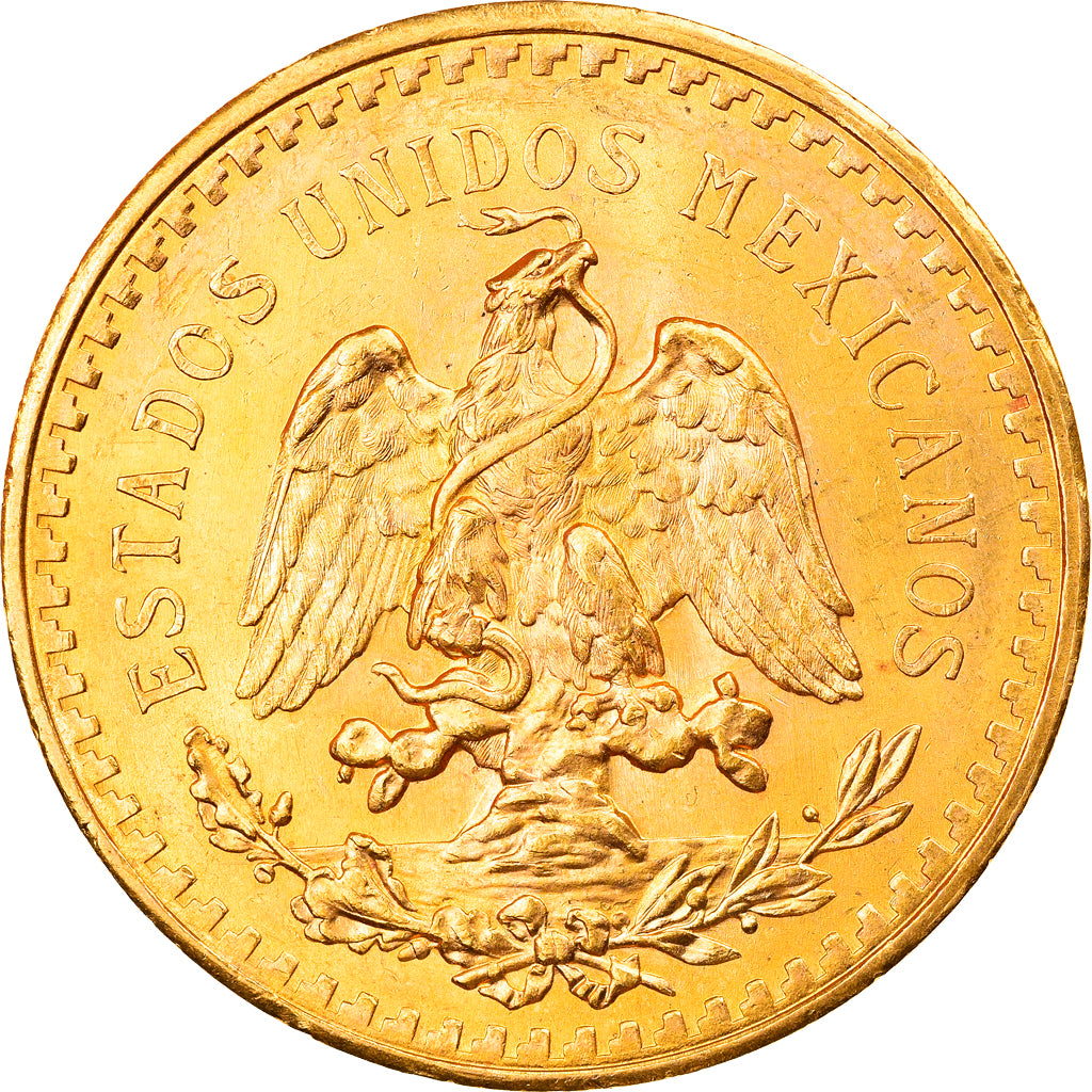 Moneda, México, 50 Pesos, 1943, Mexico City, EBC, Oro, KM:482