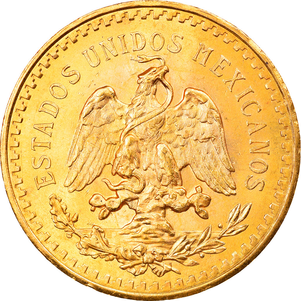 Moneda, México, 50 Pesos, 1943, Mexico City, EBC, Oro, KM:482