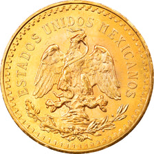 Moneda, México, 50 Pesos, 1943, Mexico City, EBC, Oro, KM:482