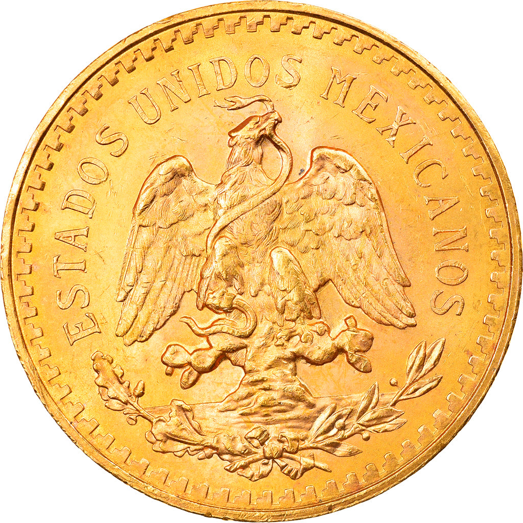 Munten, Mexico, 50 Pesos, 1944, Mexico City, PR, Goud, KM:481