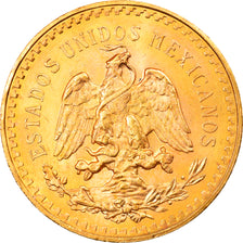 Munten, Mexico, 50 Pesos, 1944, Mexico City, PR, Goud, KM:481