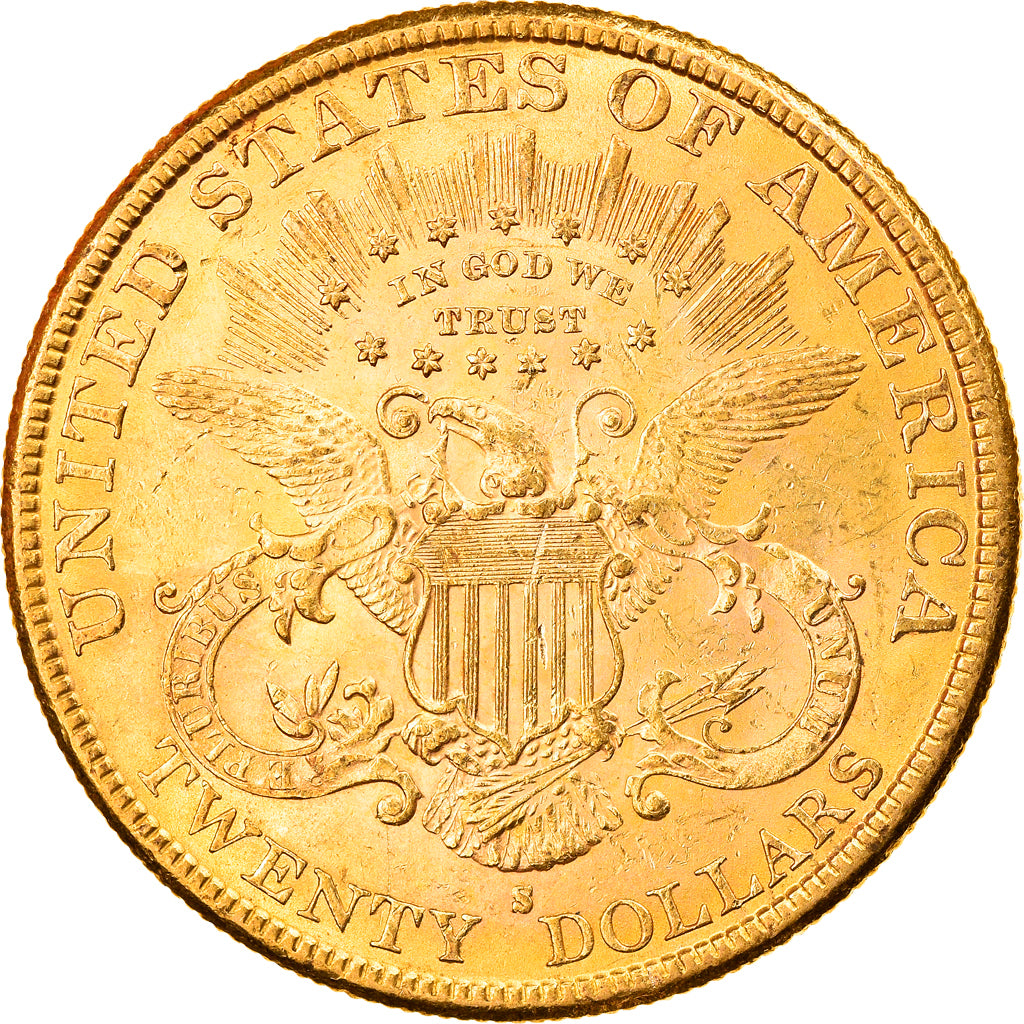Munten, Verenigde Staten, $20, Double Eagle, 1889, San Francisco, ZF+, Goud