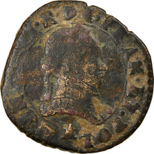 Monnaie, France, Henri III, Double Tournois, Paris, B+, Cuivre, CGKL:86