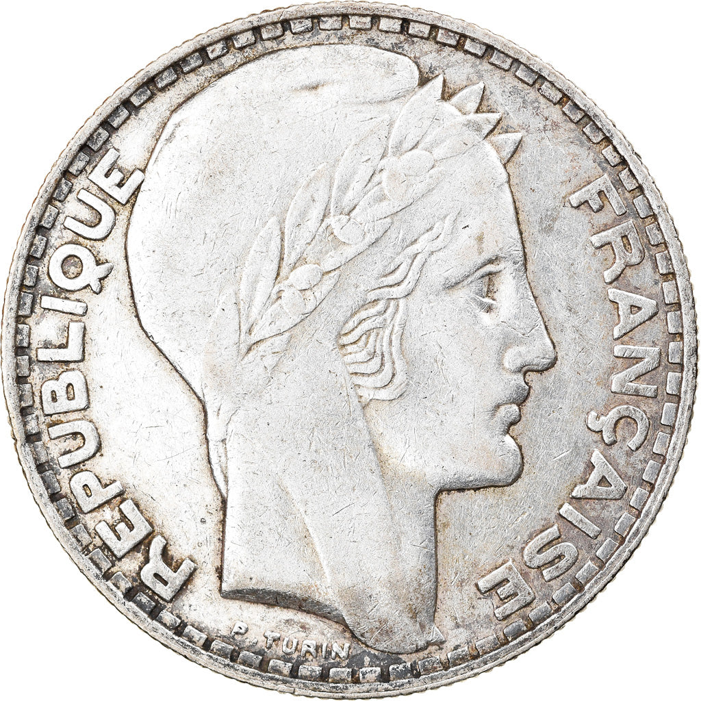 Moneta, Francia, Turin, 20 Francs, 1929, Paris, BB, Argento, KM:879, Gadoury:852