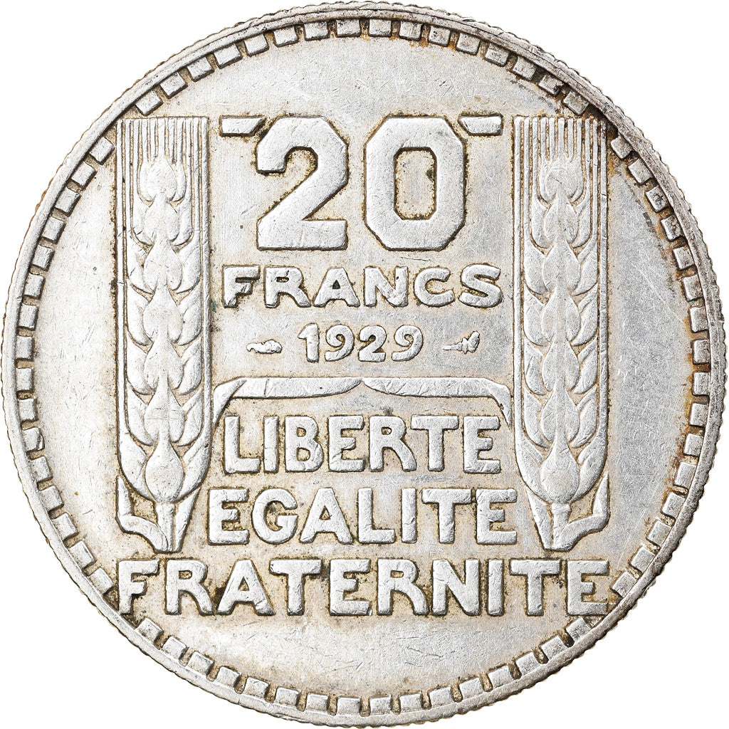 Moneta, Francia, Turin, 20 Francs, 1929, Paris, BB, Argento, KM:879, Gadoury:852