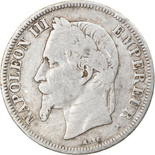 Coin, France, Napoleon III, 2 Francs, 1869, Paris, VF(20-25), Silver, KM:807.1