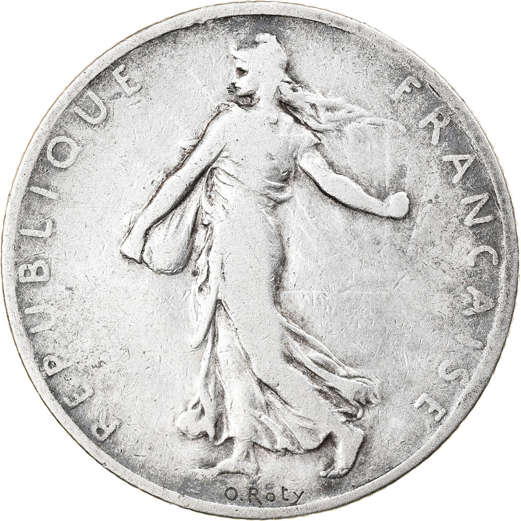 Moneta, Francia, Semeuse, 2 Francs, 1899, Paris, MB+, Argento, KM:845.1