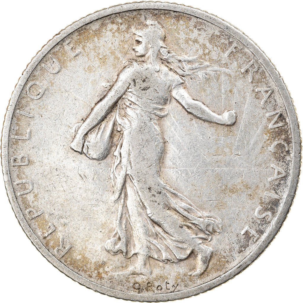 Moneda, Francia, Semeuse, 2 Francs, 1905, Paris, MBC, Plata, KM:845.1
