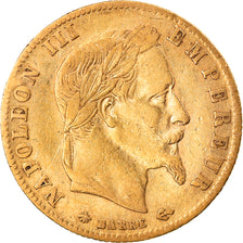 Moneda, Francia, Napoléon III, 5 Francs, 1866, Paris, MBC, Oro, KM:803.1