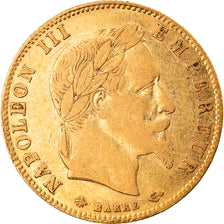 Moneta, Francia, Napoleon III, 5 Francs, 1863, Paris, BB, Oro, KM:803.1