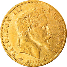 Moneta, Francja, Napoleon III, 5 Francs, 1863, VF(30-35), Złoto, Gadoury:1002
