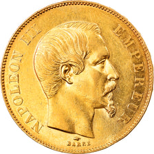 Münze, Frankreich, Napoleon III, 50 Francs, 1857, Paris, SS+, Gold, KM:785.1