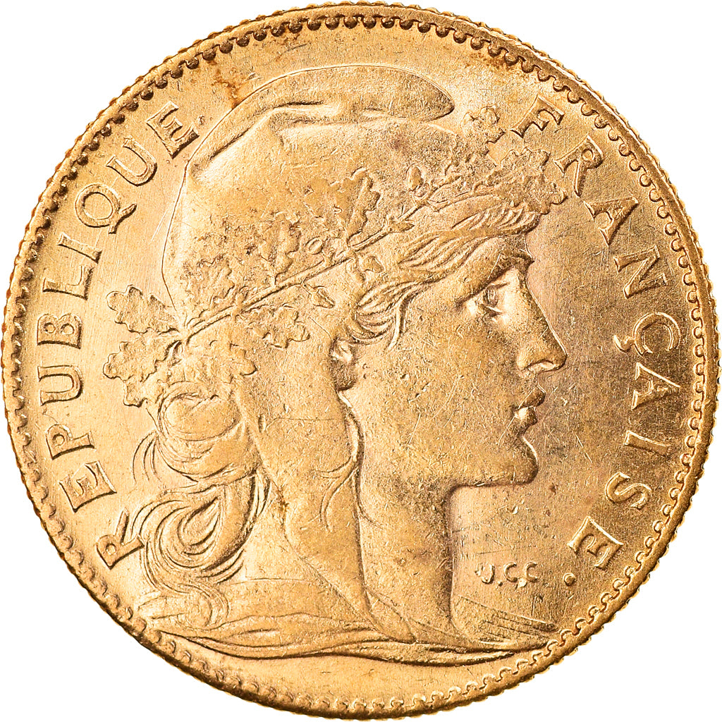 Coin, France, Marianne, 10 Francs, 1907, Paris, EF(40-45), Gold, KM:846
