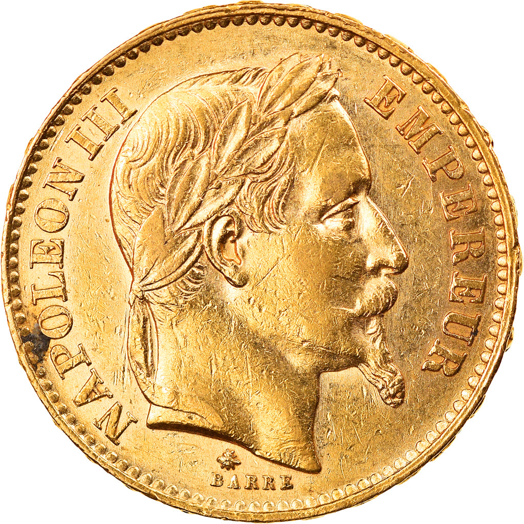 Monnaie, France, Napoleon III, 20 Francs, 1868, Paris, TTB+, Or, KM:801.1