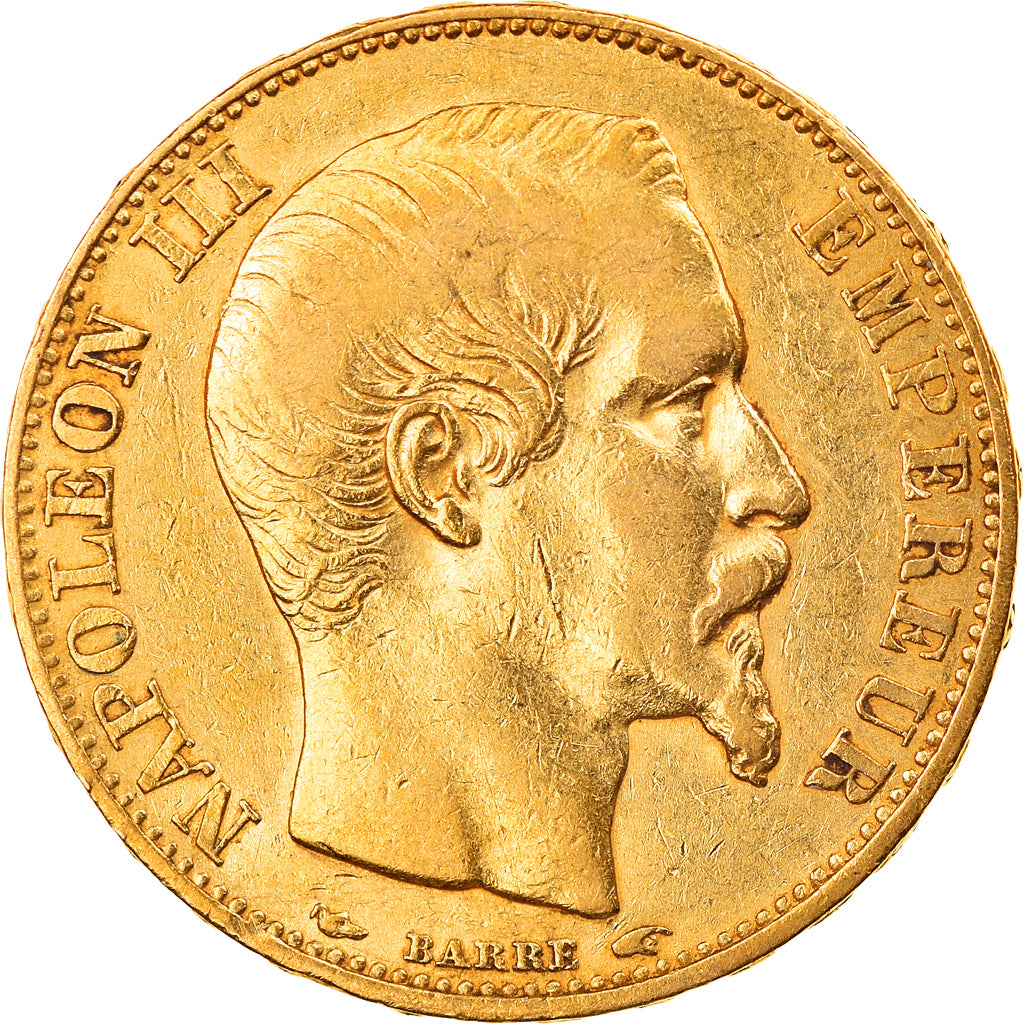 Münze, Frankreich, Napoleon III, 20 Francs, 1854, Paris, SS, Gold, KM:781.1
