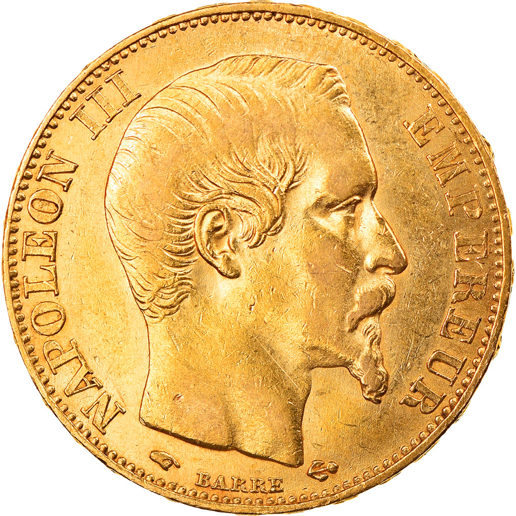 Münze, Frankreich, Napoleon III, 20 Francs, 1855, Paris, SS+, Gold, KM:781.1