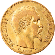 Münze, Frankreich, Napoleon III, 20 Francs, 1858, Paris, SS+, Gold, KM:781.1