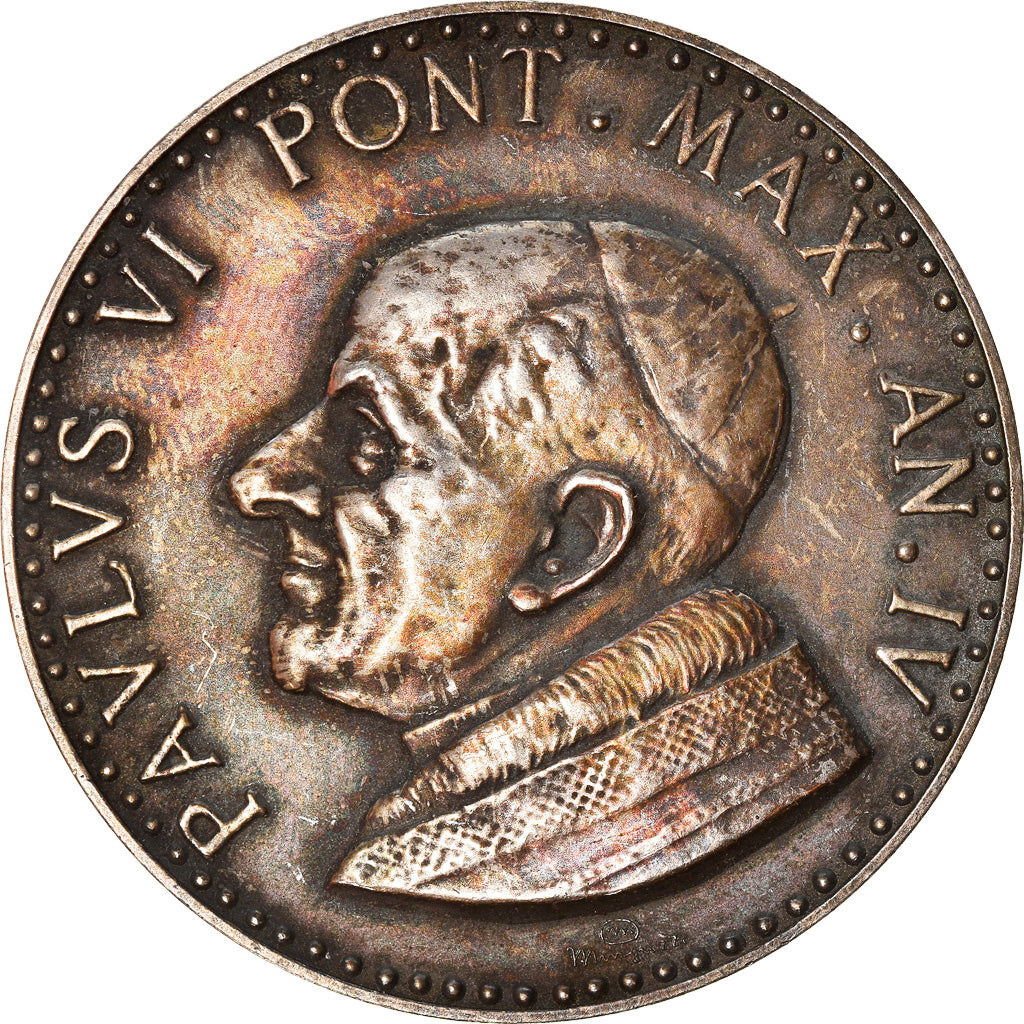 Vatican, Medal, Le Pape Paul VI, Religions & beliefs, 1967, Mingrizzi