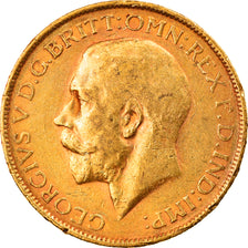 Coin, Australia, George V, Sovereign, 1914, Perth, EF(40-45), Gold, KM:29