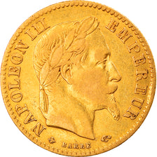 Coin, France, Napoleon III, 10 Francs, 1867, Paris, VF(30-35), KM 800.1