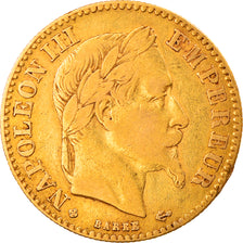 Coin, France, Napoleon III, 10 Francs, 1862, Strasbourg, VF(30-35), Gold