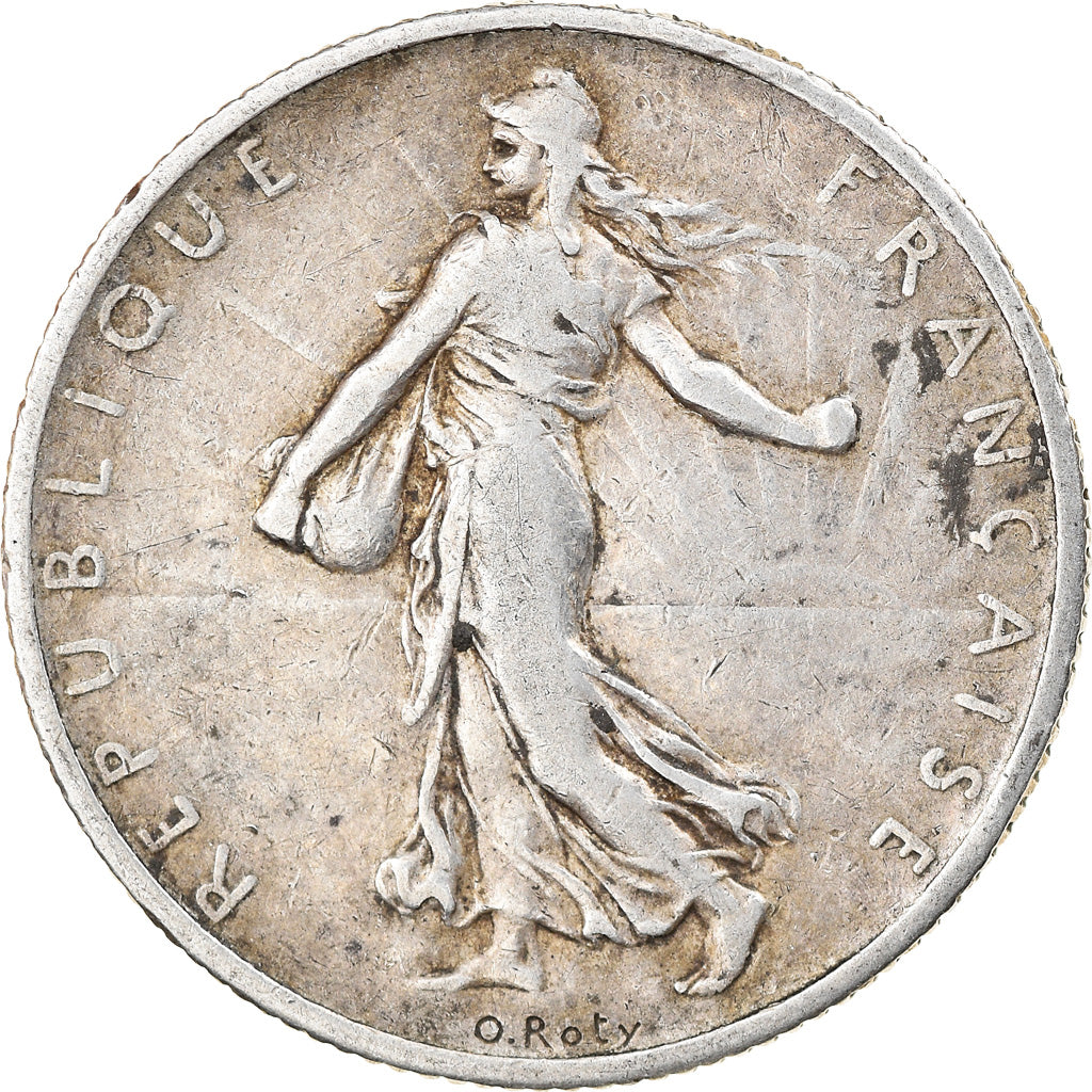 Coin, France, Semeuse, 2 Francs, 1908, Paris, VF(30-35), Silver, KM:845.1