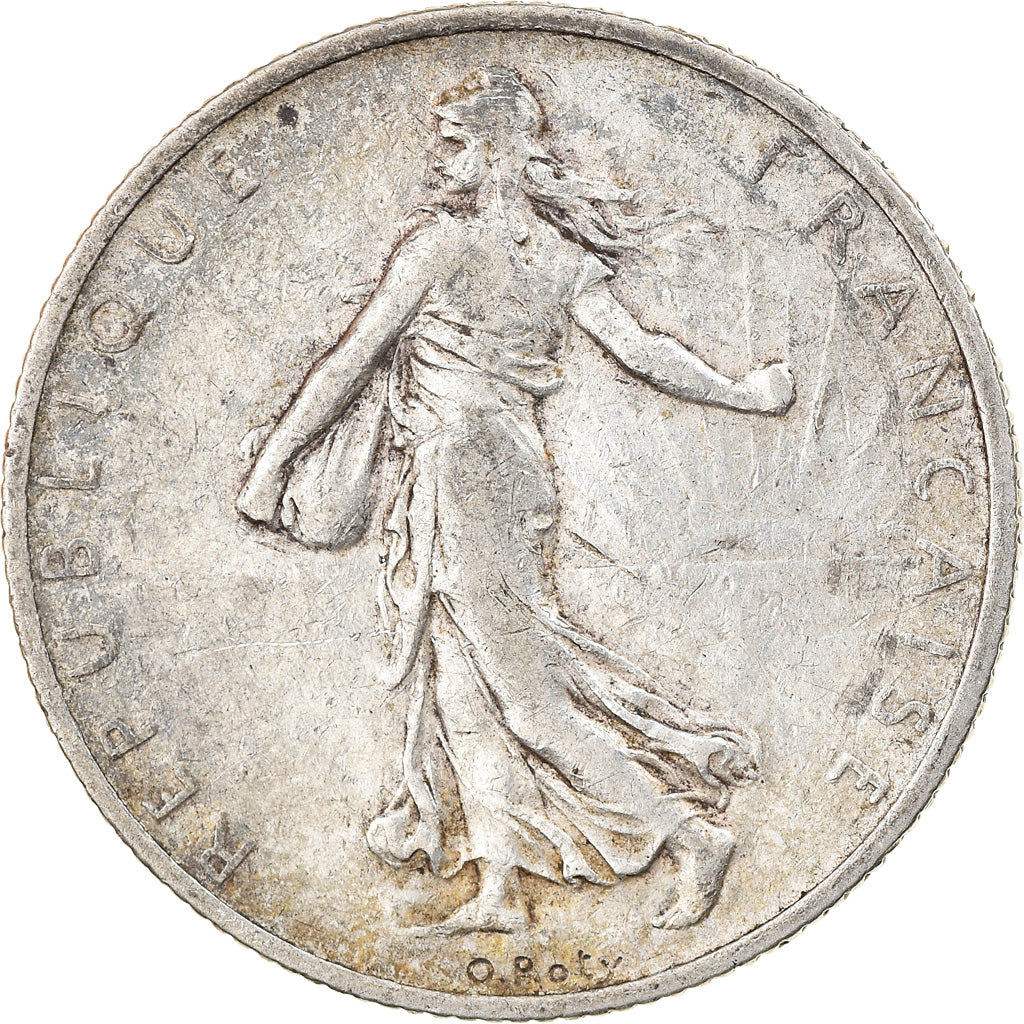 Coin, France, Semeuse, 2 Francs, 1910, Paris, VF(30-35), Silver, KM:845.1