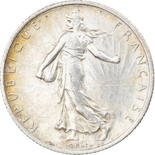 Coin, France, Semeuse, 2 Francs, 1918, Paris, AU(50-53), Silver, KM:845.1