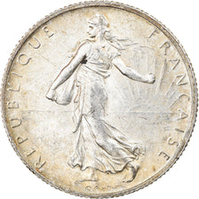 Coin, France, Semeuse, 2 Francs, 1915, Paris, AU(55-58), Silver, KM:845.1
