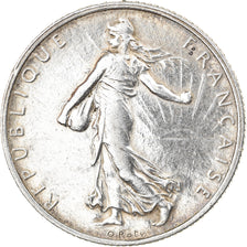 Moneta, Francia, Semeuse, 2 Francs, 1917, Paris, BB+, Argento, KM:845.1