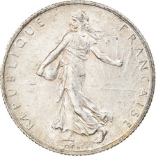 Coin, France, Semeuse, 2 Francs, 1917, Paris, AU(55-58), Silver, KM:845.1