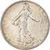 Coin, France, Semeuse, 2 Francs, 1917, Paris, AU(55-58), Silver, KM:845.1