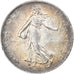 Coin, France, Semeuse, 2 Francs, 1917, Paris, AU(55-58), Silver, KM:845.1