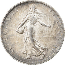 Coin, France, Semeuse, 2 Francs, 1919, Paris, AU(50-53), Silver, KM:845.1