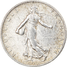 Coin, France, Semeuse, 2 Francs, 1919, Paris, AU(50-53), Silver, KM:845.1