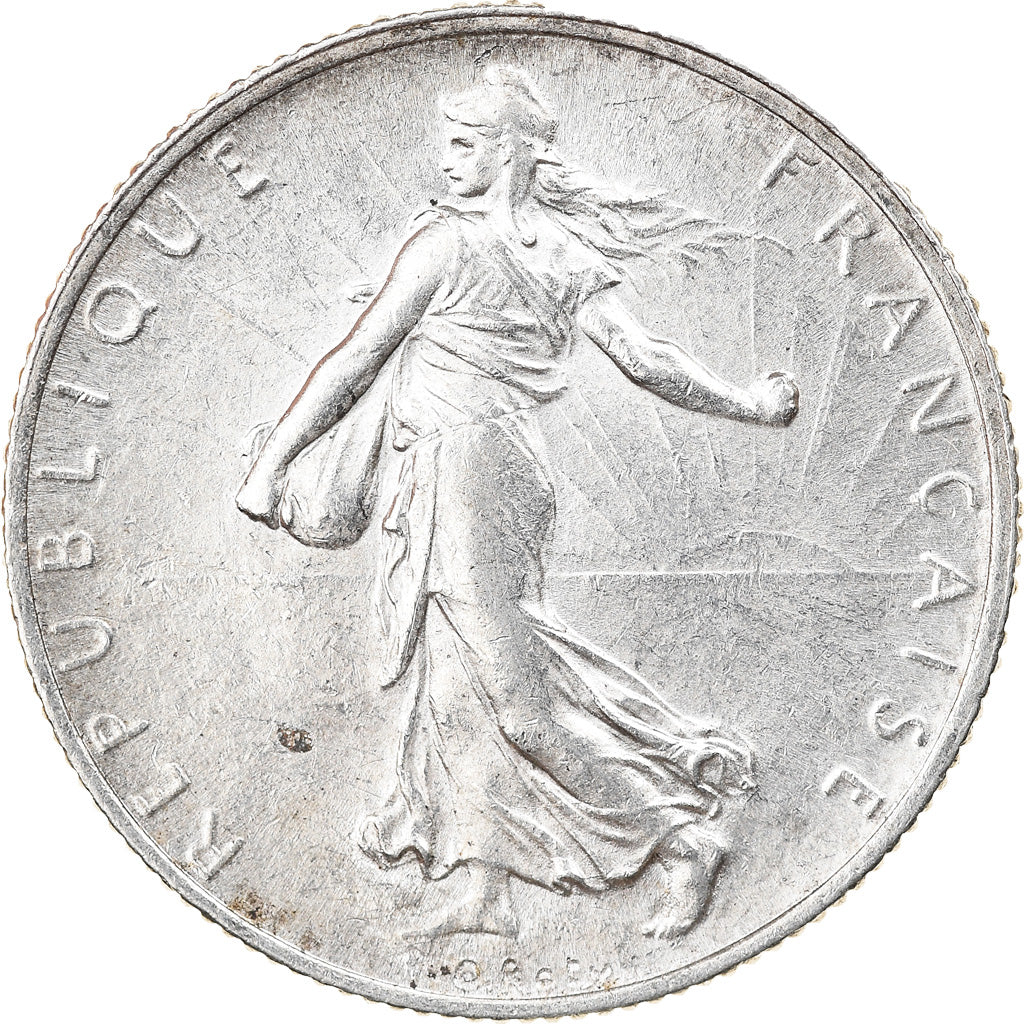 Coin, France, Semeuse, 2 Francs, 1920, Paris, AU(55-58), Silver, KM:845.1