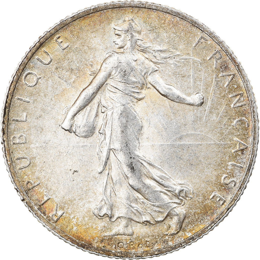 Coin, France, Semeuse, 2 Francs, 1914, Paris, AU(55-58), Silver, KM:845.1