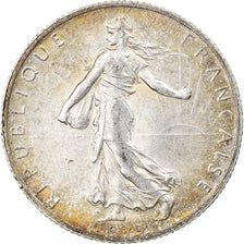 Coin, France, Semeuse, 2 Francs, 1914, Paris, AU(55-58), Silver, KM:845.1