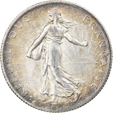 Moneta, Francja, Semeuse, 2 Francs, 1914, Paris, AU(55-58), Srebro, KM:845.1