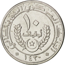 Mauritania, 10 Ouguiya, 2009, KM #New, MS(63), Nickel plated steel, 5.94