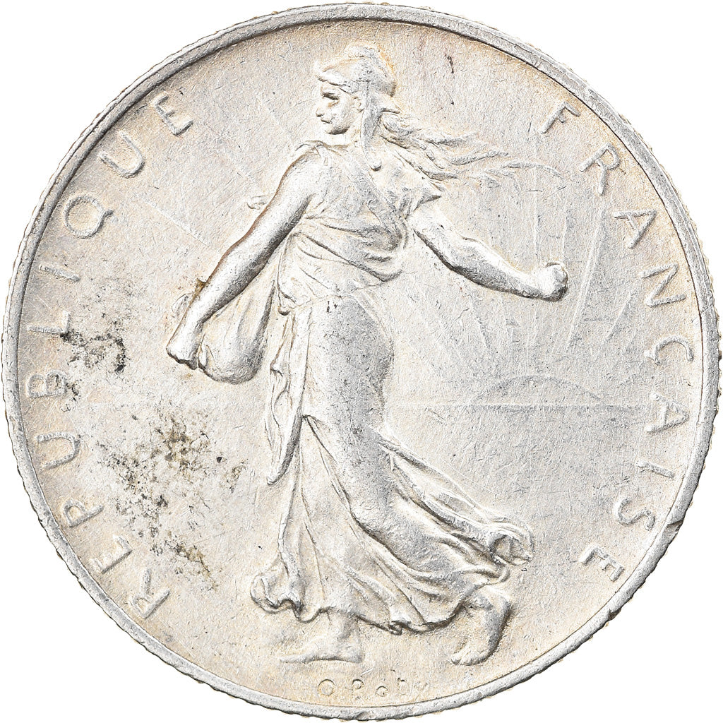Coin, France, Semeuse, 2 Francs, 1916, Paris, EF(40-45), Silver, KM:845.1