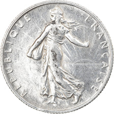 Moeda, França, Semeuse, 2 Francs, 1916, Paris, AU(50-53), Prata, KM:845.1