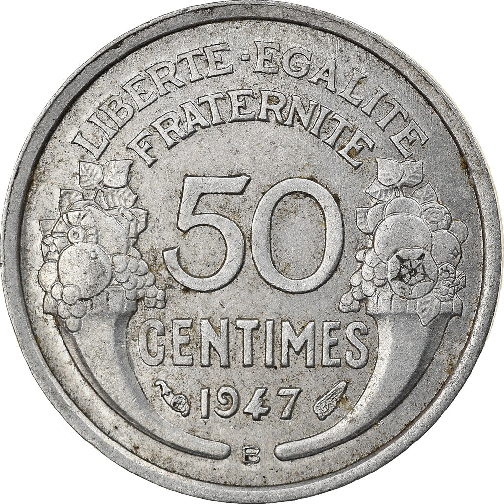 Coin, France, Morlon, 50 Centimes, 1947, Beaumont - Le Roger, AU(50-53)