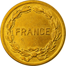 Coin, France, France Libre, 2 Francs, 1944, Philadelphia, AU(55-58), Brass