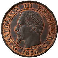 Coin, France, Napoleon III, 5 Centimes, 1856, Lille, AU(55-58), Bronze